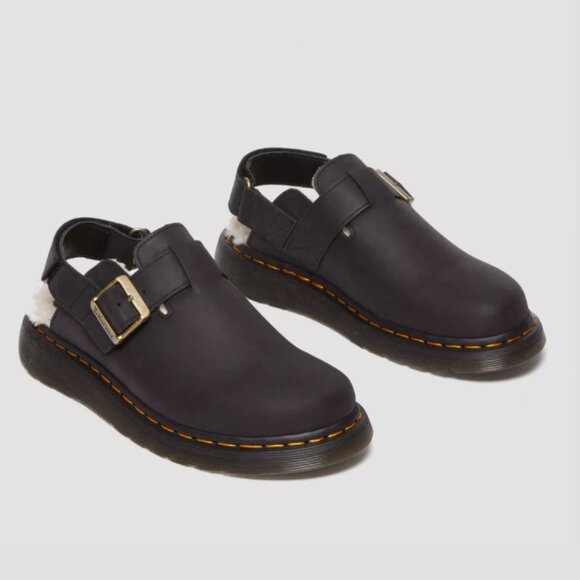 Dr. Martens Jorge II Fur Lined Clogs - Picture 1 of 7